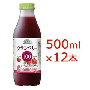 マルカイ 順造選 クランベリージュース100 500ml×12本 【送料無料】