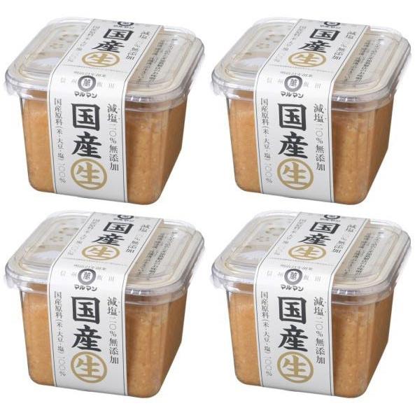 マルマン 国産生みそ 減塩20% 500g×4個