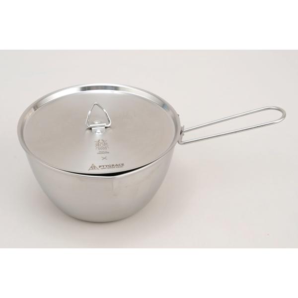 メタルシェラボウル 850 収納袋付 IH対応 1.5合炊き ソロ クッカー キャンプ 計量 ハンド...