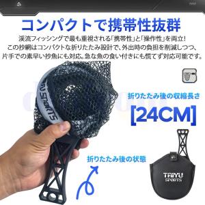 ラバーコーティングネット タモ網 玉網 ランデ...の詳細画像4