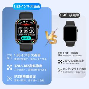 スマートウォッチ 日本製センサー 通話機能 血...の詳細画像3