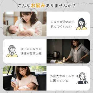 ミルクウォーマー 哺乳瓶ウォーマー コードレス...の詳細画像1