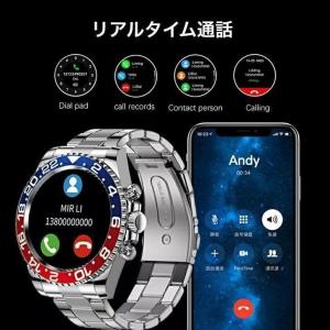 スマートウォッチ 日本製センサー 通話可能 血...の詳細画像3