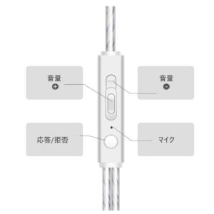 イヤホン 有線 インナーイヤー型 イヤホンマイ...の詳細画像3