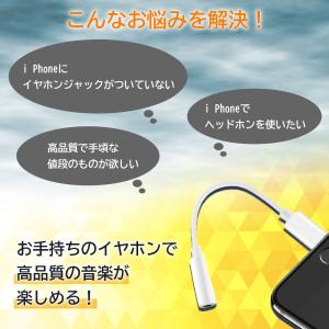 iPhone イヤホン イヤホンジャック 変換...の詳細画像1