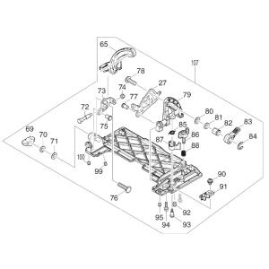 マキタ makita 14.4V 125mm 充電式 マルノコ HS473DZ 用 ベース マキタ makita 14.4V 125mm 充電式 マルノコ HS473DZ 用 ベース