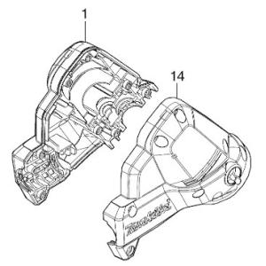 マキタ makita 18V 充電式 草刈機 MUR190UDRG 用 ステータ