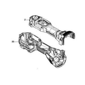 マキタ makita 18V 充電式 マルチツール TM52DZ用 ハウジングセット品