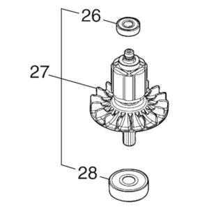 マキタ makita 18V 300mm 充電式 両刃 ヘッジトリマ MUH308DRG 用 ロータ...