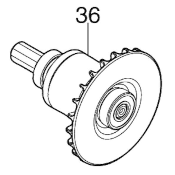 マキタ makita 18V 充電式インパクトドライバ TD172D 用 ロータ 619678-4 ...