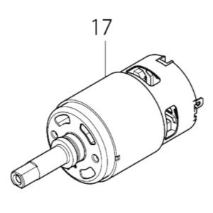 マキタ makita 18V 充電式携帯集じん機 VC350DZ 用 直流モータ 629888-5 集じん 集塵 集塵機 集じん機 修理 部品 パーツ 掃除機 クリーナー