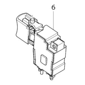 マキタ makita 18V 充電式震動ドライバドリル HP458DZ用 スイッチTG５７３FSB−...