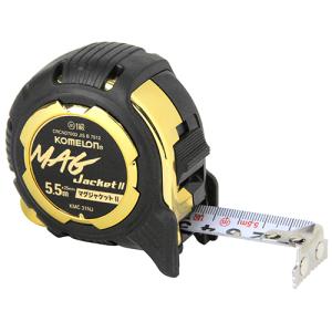 コメロン KOMELON マグジャケ2 25 5.5 KMC-31NJ テープ幅：25mm 長：5.5m 強力マグネット爪 コンべ コンベックス スケール 大工