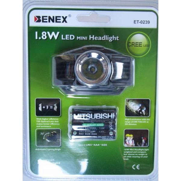 BENEX べネックス 1.8W ET-0239 LED ライト懐中電灯