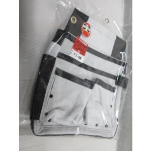 だるま 床皮釘袋 F-2NW 黒 釘袋 腰袋 ...の詳細画像4