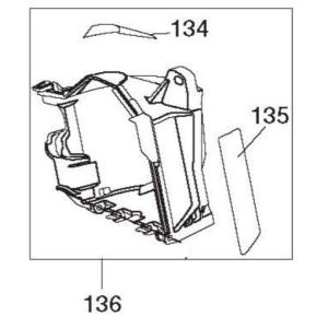 MAX マックス 高圧コイルネイラ HN-75N4(D)-R 用 マガジンラベルASSY(アフター) No.136 (HN70340) 建築 建設 釘打機 修理 部品 パーツ