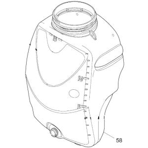マキタ makita 18V 充電式噴霧器 MUS154DZ 用 タンクコンプリート