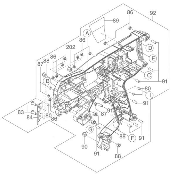 MAX マックス 14.4V 鉄筋結束機 RB-440T用 No.92 ボデーL ASSY (RB7...