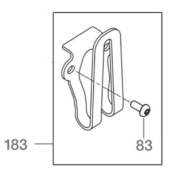 MAX マックス 14.4V 鉄筋結束機 RB-440T 用 No.183 ベルトフックASSY (...