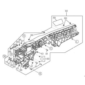 マックス MAX 鉄筋結束機 RB-400T-E-B2C/1450A用 No.92 ボデーL ASS...