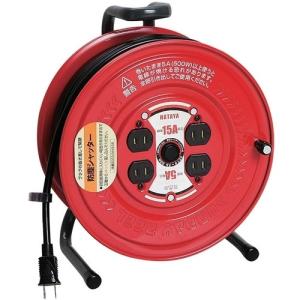 日動 屋内用 100V 一般型 ドラム コードリール VCT2.0×3芯×50m 15A