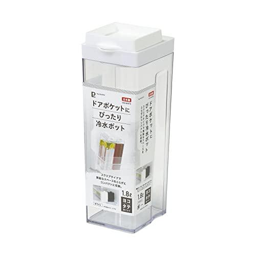 パール金属 冷水ポット 冷水筒 ピッチャー 1.8L タテヨコ お茶 麦茶 日本製 ホワイト ドアポ...