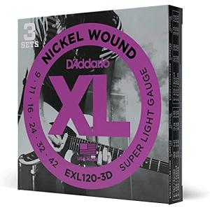 D'Addario EXL120-3D／3セットパック　ダダリオ エレキギター弦｜iinos