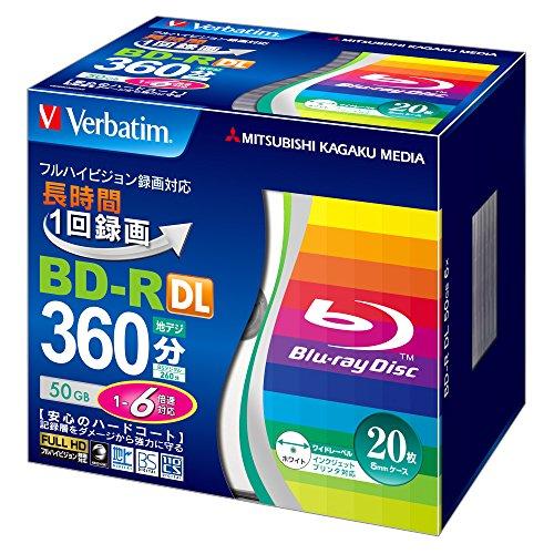 ?バーベイタム(Verbatim) Verbatim 1回録画用 ブルーレイディスク BD-R 50...