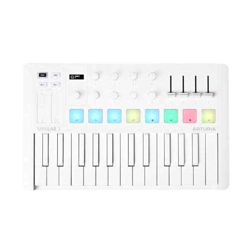 Arturia MIDI キーボード コントローラー MiniLab 3 ALPINE WHITE ...