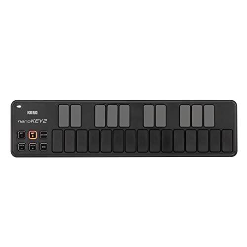 KORG 定番 USB MIDIキーボード nanoKEY2 BK ブラック 音楽制作 DTM コン...