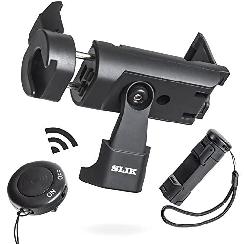 スリック SLIK スマホホルダー 360度回転 コンパクト収納 Bluetoothリモコン付属 モ...
