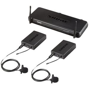 SHURE ワイヤレスシステム SVXシリーズ SVX188/CVL ラベリアマイク(2本) ボディーパック送信機(2台) 付属 SVX188J