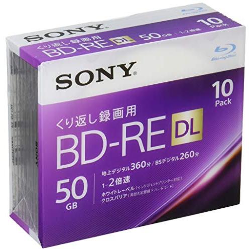 ソニー 日本製 ブルーレイディスク BD-RE DL 50GB (1枚あたり地デジ約6時間) 繰り返...
