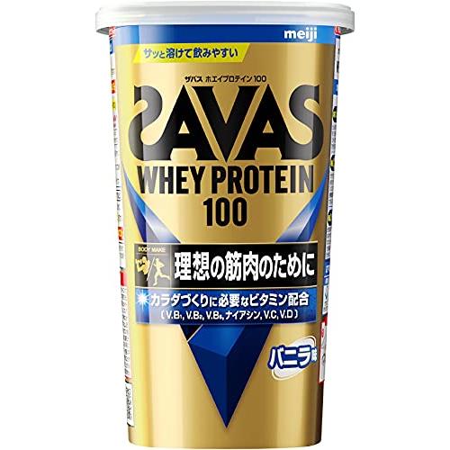 ザバス(SAVAS) ホエイプロテイン100 バニラ味 280g 明治