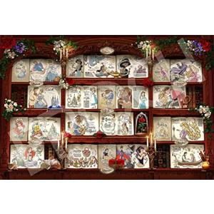 エポック社 1000ピース ジグソーパズル ディズニー Bookshelf / Disney Princess (50×75cm) 97-008｜iinos