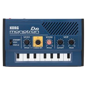 KORG 手のひらサイズ アナログ シンセサイザー monotron DUO モノトロン デュオ シンプルなレイアウトで入門用に最適 スピーカー｜iinos