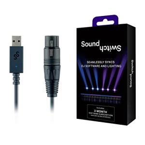 SoundSwitch コンパクトなUSB ? DMXインターフェース SoundSwitchソフトウェアが3ヶ月無料 Micro DMX In｜iinos