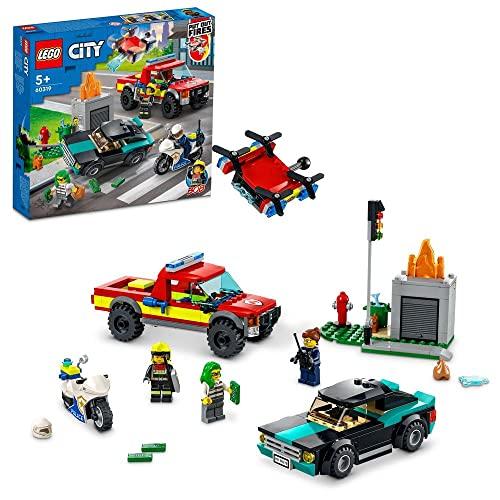 レゴ(LEGO) シティ 出動！しょうぼうレスキュー &amp; ポリスチェイス 60319 おもちゃ ブロ...