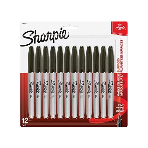 Sharpie シャーピー 油性マーカー ブラック 12本 セット 黒 F 中字 油性ペン 1812...