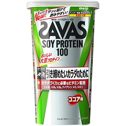 ザバス(SAVAS) ソイプロテイン100 ココア味 224g 明治