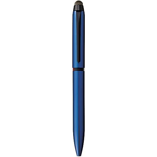 三菱鉛筆 3色ボールペン&amp;タッチペン ジェットストリームスタイラス 回転繰り出し式 0.5 ネイビー...