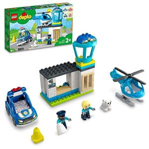 レゴ(LEGO) デュプロ デュプロのまち けいさつしょとヘリコプター 10959 おもちゃ ブロック プレゼント幼児 赤ちゃん 警察 けいさつ｜iinos