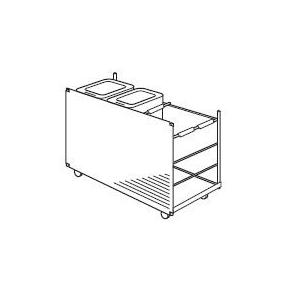 クリナップ ○クリナップ【ZKW075BK-K】リサイクルゴミワゴン 家電収納