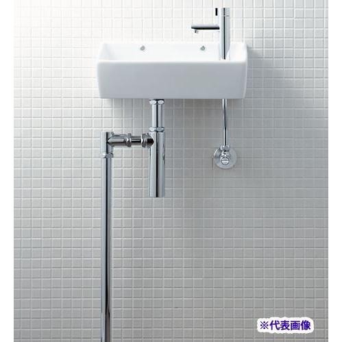 INAX/LIXIL【L-A35HP】狭小手洗器 手洗タイプ（角形） ハイパーキラミック 床排水（ボ...