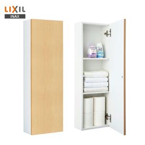 LIXIL トイレ壁付収納棚 コーナーミドルキャビネット(ワイド