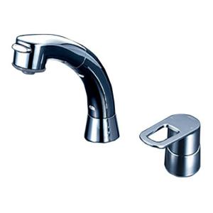 KVK 水栓金具【KM7014T2CN】洗面用シングルレバー式混合栓 ヒートン付