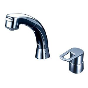 KVK シングル洗髪シャワー eレバー 洗面用 混合栓 コンビネーション