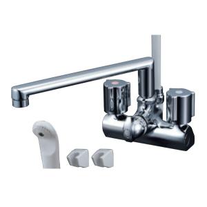 KVK シャワー水栓 KVK KF14ZER3 デッキ形2ハンドルシャワー 寒冷地用