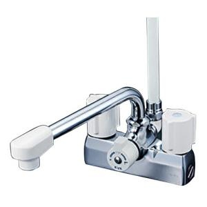 工事費込みセット デッキ型一時止水付2ハンドルシャワー（左側シャワー