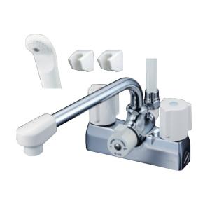 KVK シャワーバス水栓（2ハンドル） KVK KF2008 浴室 デッキ型2